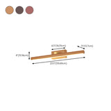 Modern Wood Linear LED Bathroom Vanity Light Image - 21