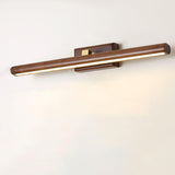 Modern Wood Linear LED Bathroom Vanity Light Image - 6