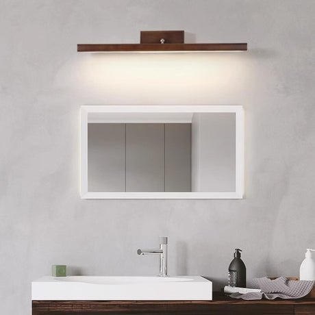 Modern Wood Linear LED Bathroom Vanity Mirror Light  Image - 1