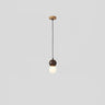 Modern Wooden Acrylic Sphere Living Room Pendant Light Image - 3