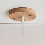 Modern Wooden Arch Barrel Astronaut Pendant Light Kids Room Image - 10