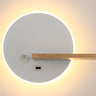 Modern Wooden Backlit Design Circular Wall Sconce  Image - 6