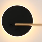 Modern Wooden Backlit Design Circular Wall Sconce  Image - 9