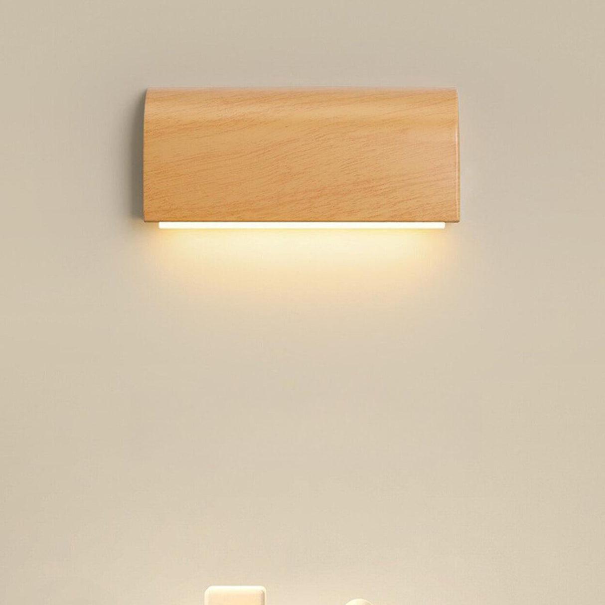 Modern Wooden Minimalist Wall Sconce Light Image - 10