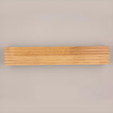 Modern Wooden Slat LED Vanity Light Fixture Image - 9