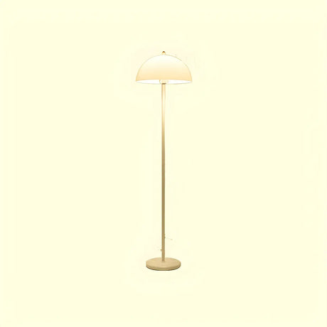 Modern Yellow Dome Metal Living Room Floor Lamp Image - 2