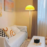 Modern Yellow Dome Metal Living Room Floor Lamp Image - 3