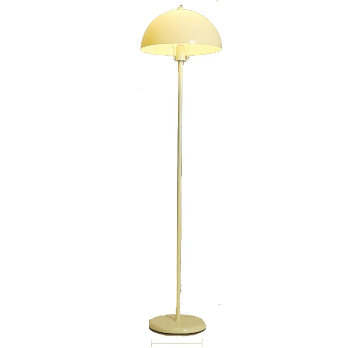 Modern Yellow Dome Metal Living Room Floor Lamp Image - 6