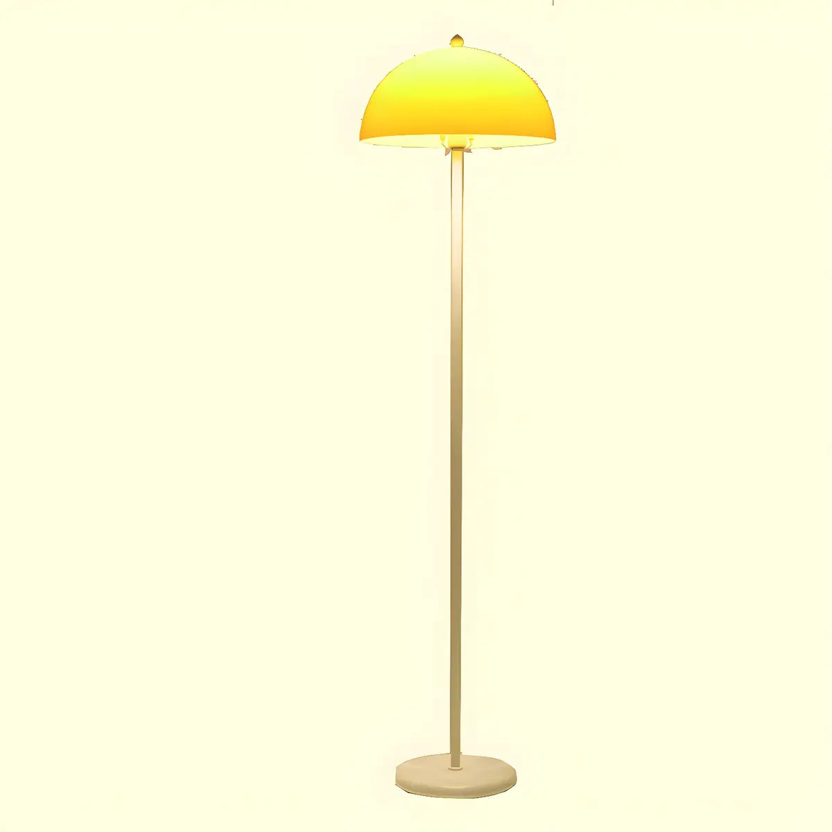 Modern Yellow Dome Metal Living Room Floor Lamp Image - 8