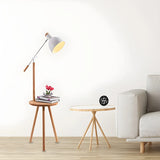 Modernist Dome Adjustable Arm LED Metal Floor Lamp Image - 7