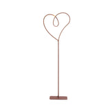 Modernist Heart LED Metal and Acrylic Coffee Floor Lamp Image - 3