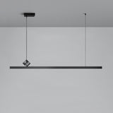 Modish Adjustable Minimalist Linear Island Pendant Light Image - 6