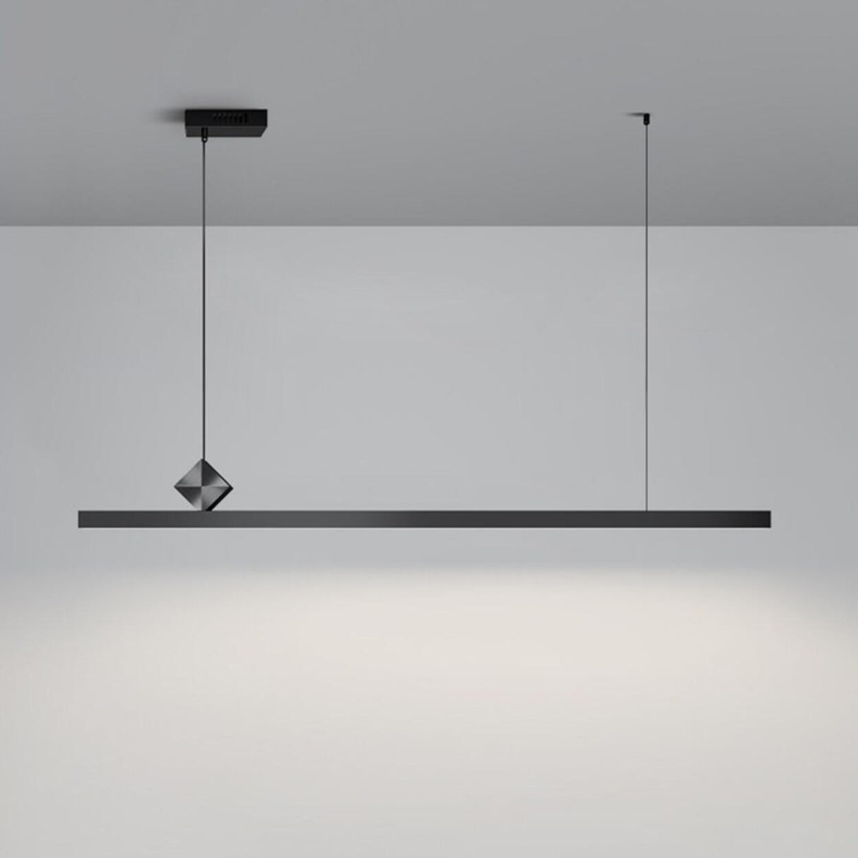 Modish Adjustable Minimalist Linear Island Pendant Light Image - 7