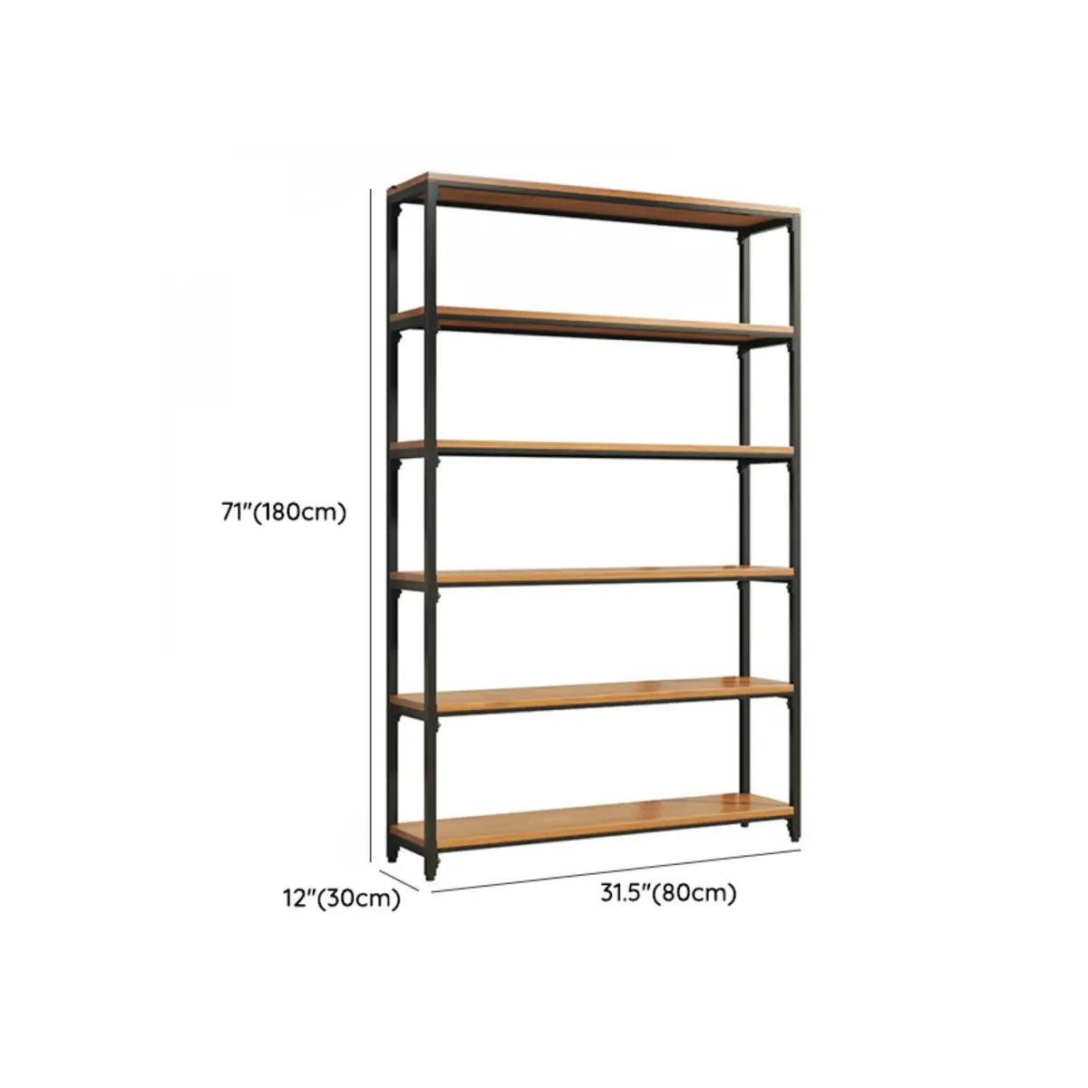 Modish Alloy Frame Rectangle Etagere Display Bookcase Image - 15