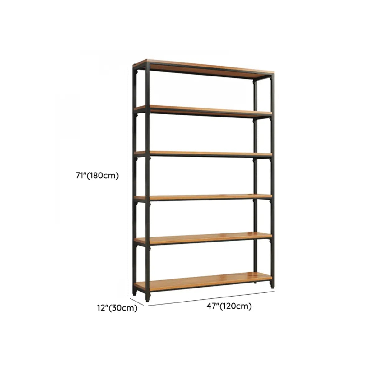 Modish Alloy Frame Rectangle Etagere Display Bookcase Image - 16