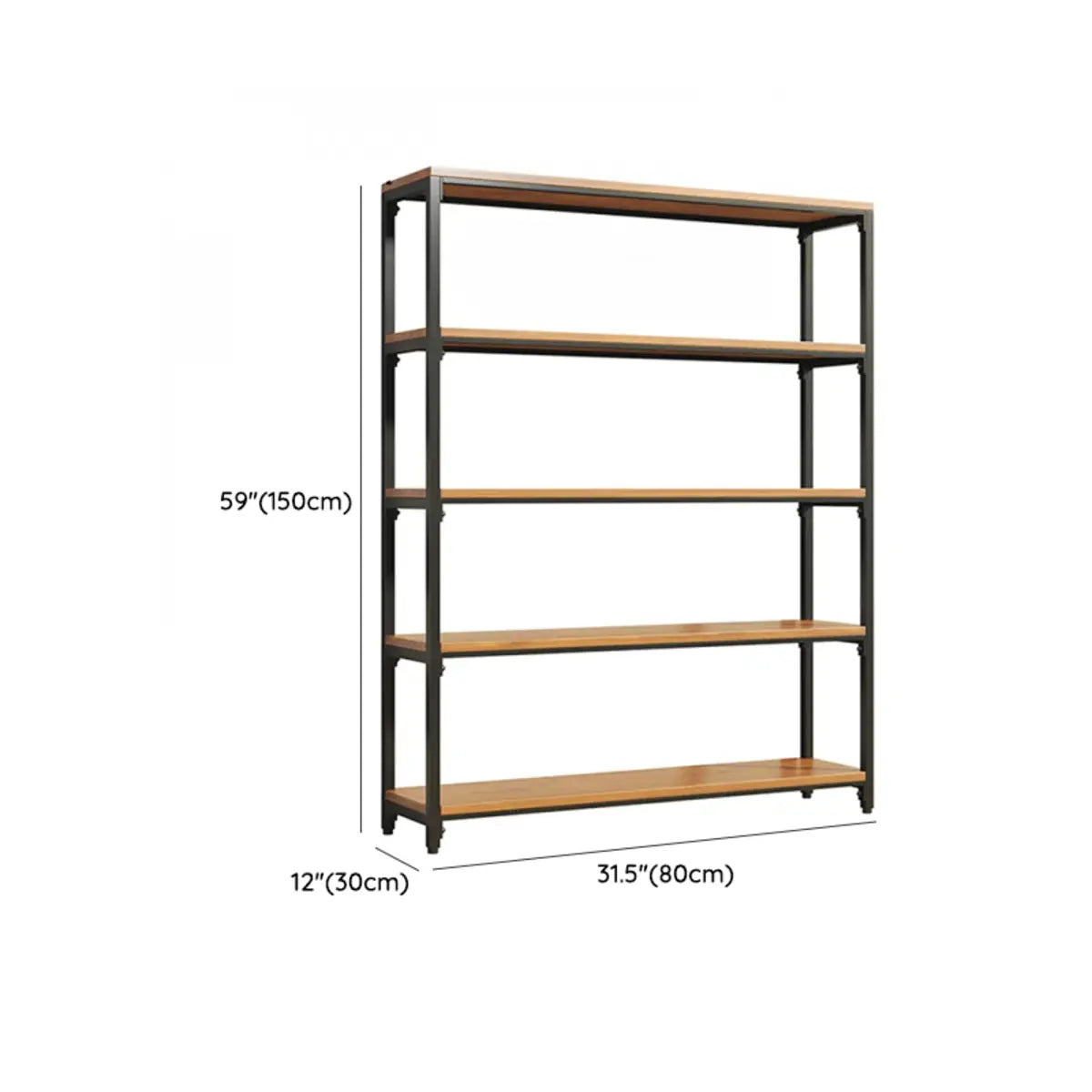 Modish Alloy Frame Rectangle Etagere Display Bookcase Image - 18