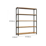 Modish Alloy Frame Rectangle Etagere Display Bookcase Image - 18