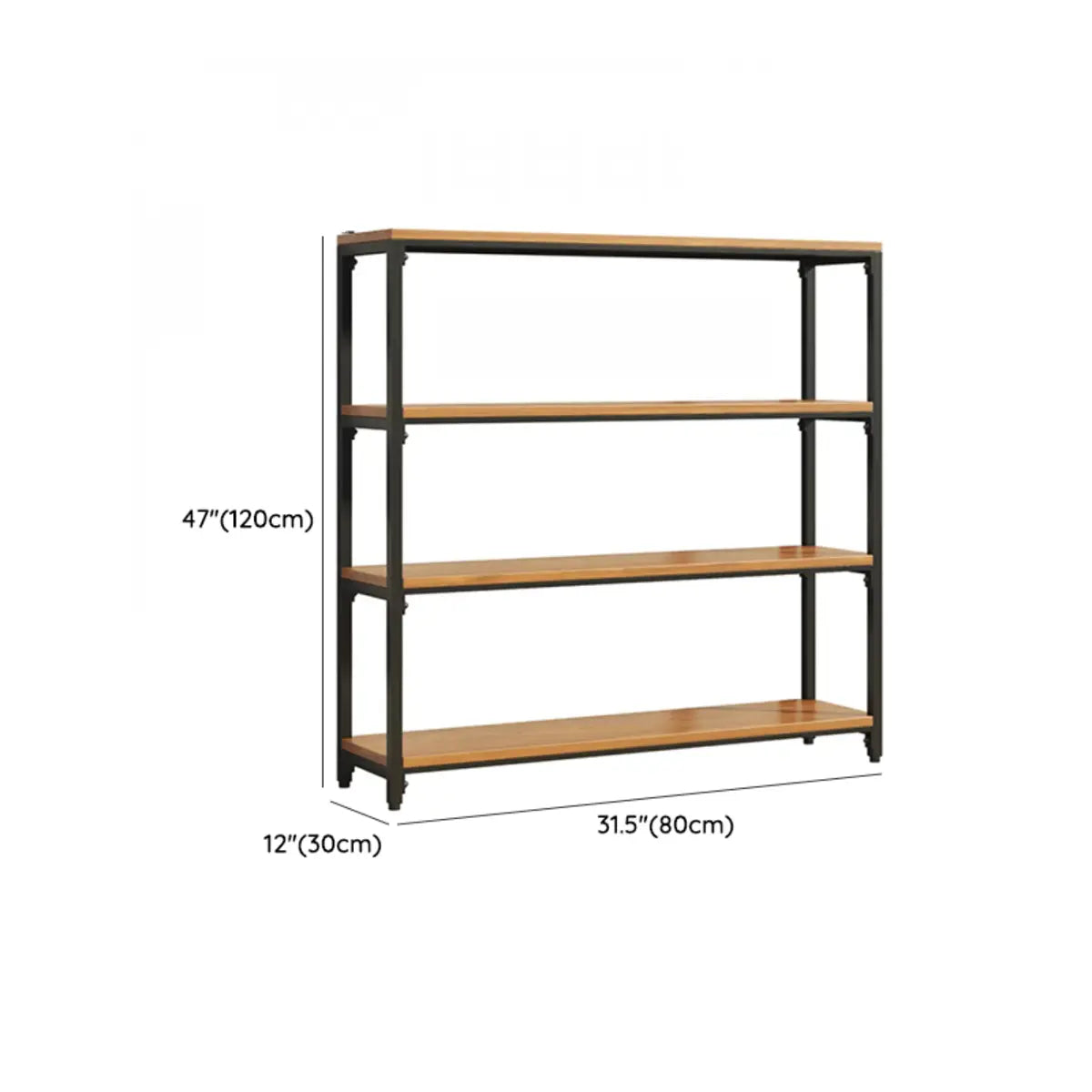 Modish Alloy Frame Rectangle Etagere Display Bookcase Image - 19