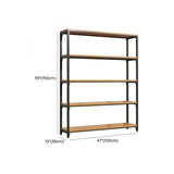 Modish Alloy Frame Rectangle Etagere Display Bookcase Image - 21