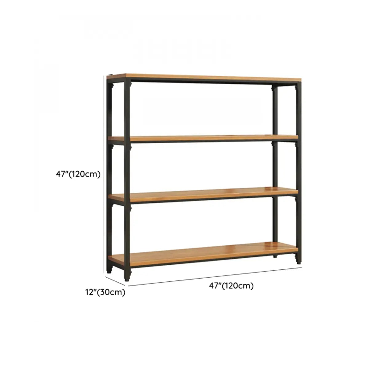 Modish Alloy Frame Rectangle Etagere Display Bookcase Image - 23