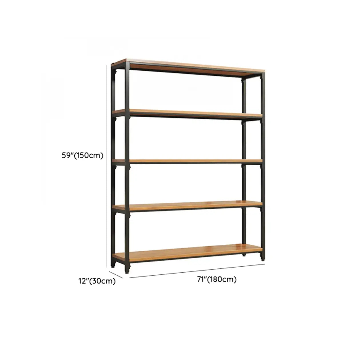 Modish Alloy Frame Rectangle Etagere Display Bookcase Image - 26