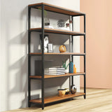 Modish Alloy Frame Rectangle Etagere Display Bookcase Image - 6