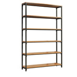 Modish Alloy Frame Rectangle Etagere Display Bookcase Image - 7