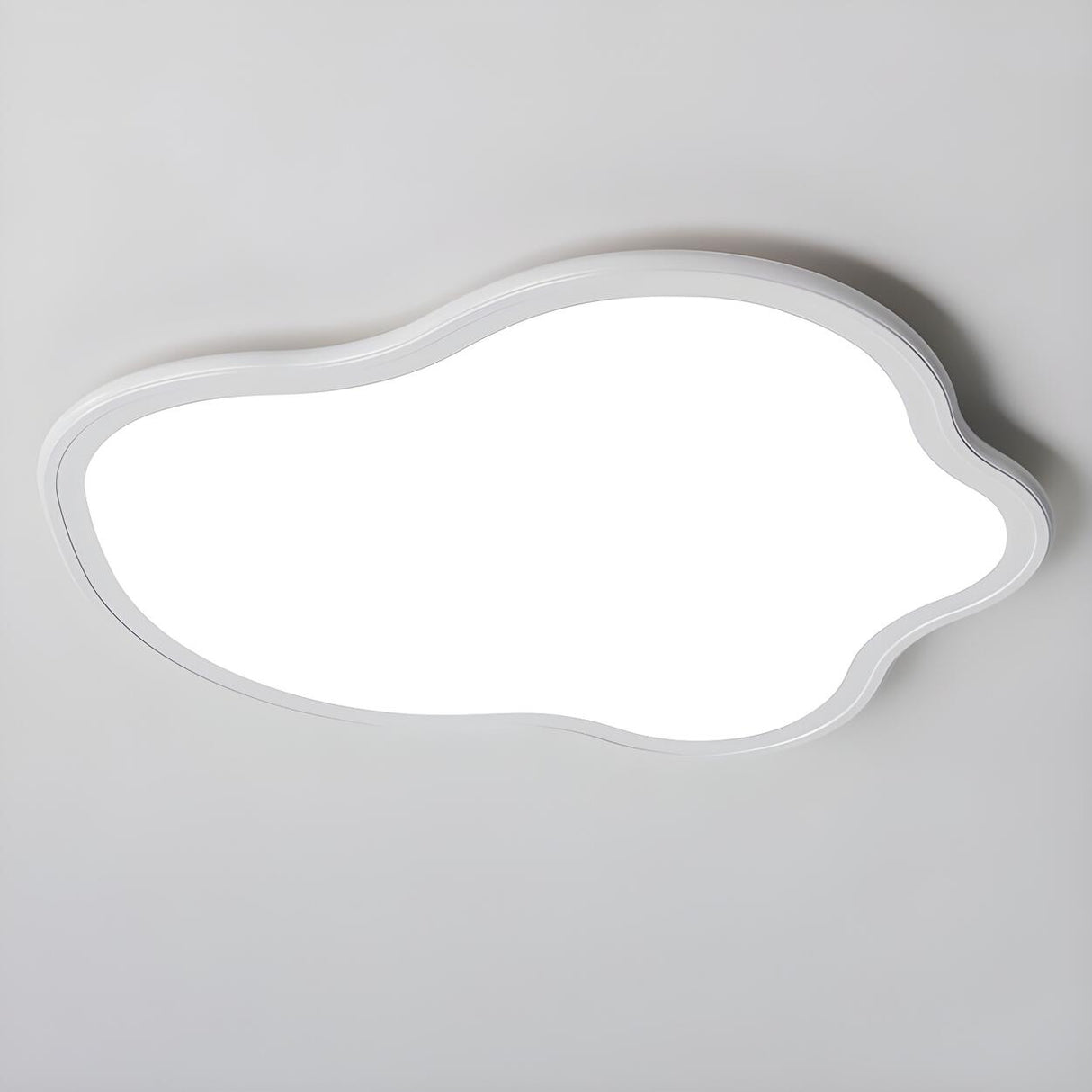 Modish Bedroom Cloud White LED Flush Mount Ceiling Lamp Image - 11