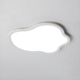 Modish Bedroom Cloud White LED Flush Mount Ceiling Lamp Image - 6