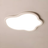 Modish Bedroom Cloud White LED Flush Mount Ceiling Lamp Image - 7