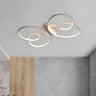 Modish Black Butterfly LED Flush Mount Ceiling Light Image - 5