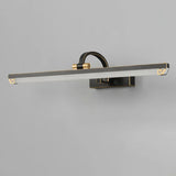 Modish Black Finish Rectangular Metal Vanity Light Image - 13