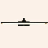 Modish Black Finish Rectangular Metal Vanity Light Image - 5