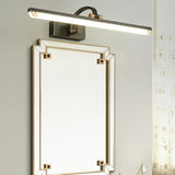 Modish Black Finish Rectangular Metal Vanity Light Image - 7