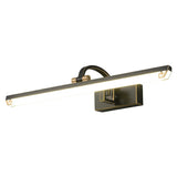 Modish Black Finish Rectangular Metal Vanity Light Image - 8