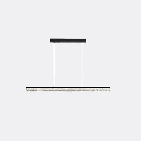 Modish Black Linear Adjustable Island Ceiling Light Image - 2