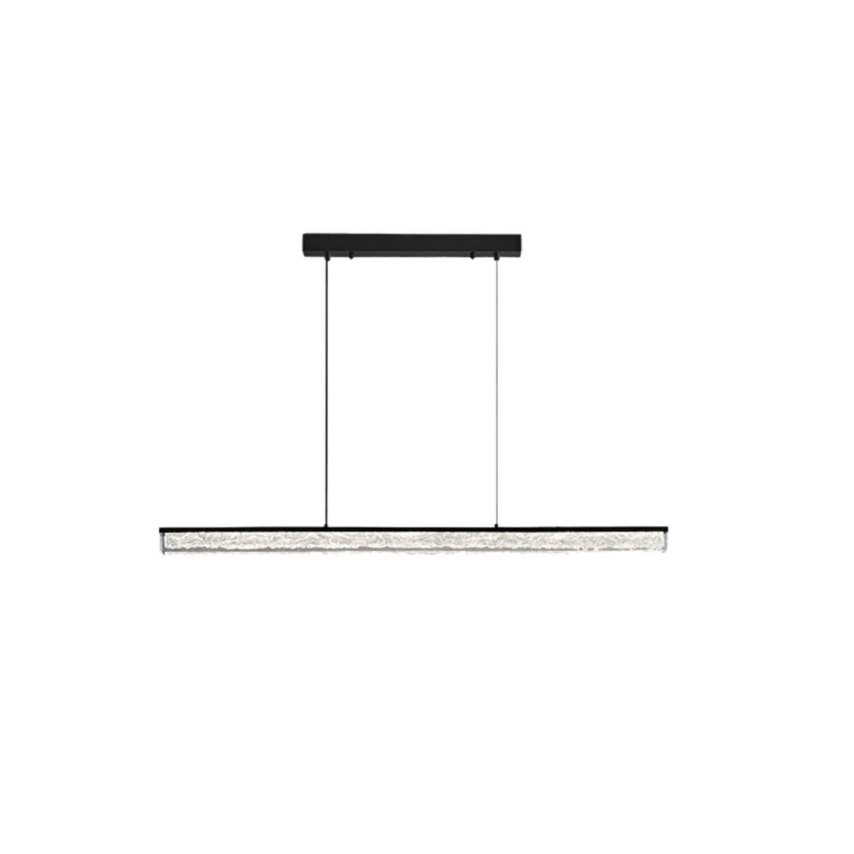 Modish Black Linear Adjustable Island Ceiling Light Image - 6