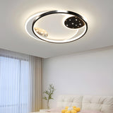 Modish Black Rectangle LED Flush Mount Ceiling Light Image - 16