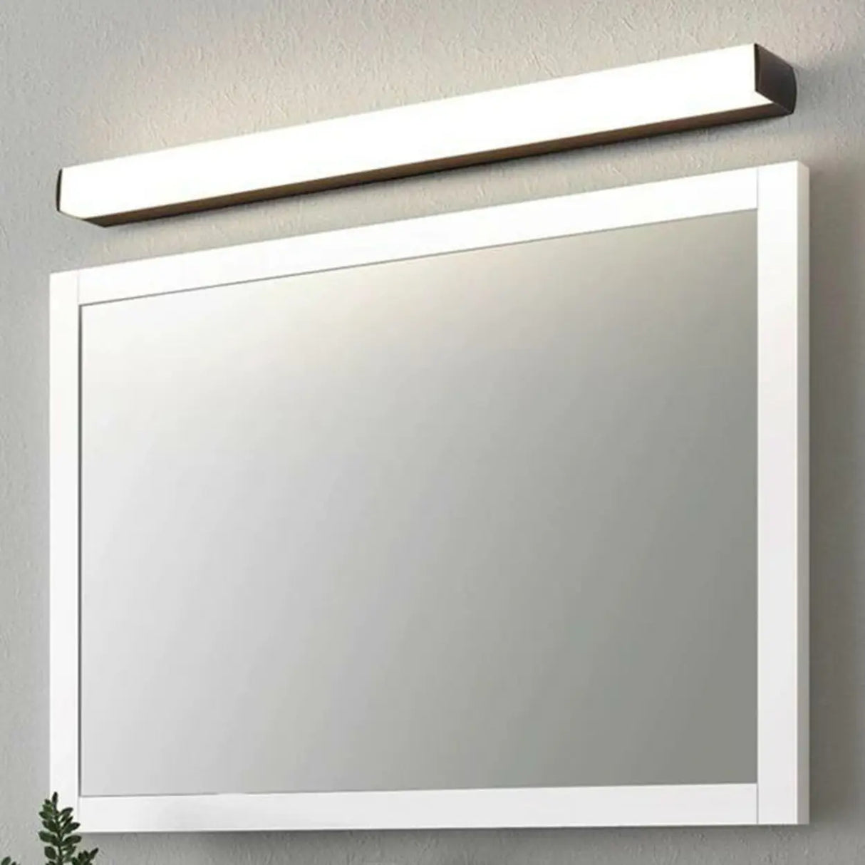 Modish Black Rectangular LED Bathroom Vanity Light Image - 8