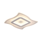 Modish Carpet Square LED Flush Mount Ceiling Light Image - 3