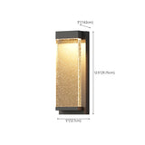 Modish Clear Rectangular Metal External LED Wall Light Image - 10