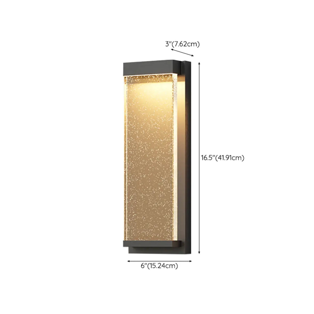 Modish Clear Rectangular Metal External LED Wall Light Image - 11