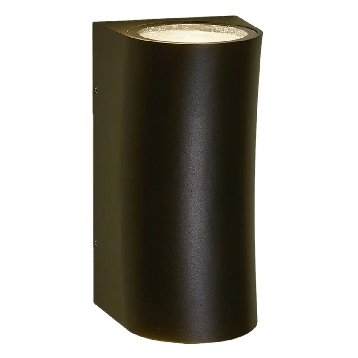 Modish Cylinder Black Exterior Up Down Wall Sconce Image - 5