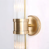 Modish Glass Tubes Gold Finish LED Vanity Lights Image - 7