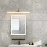 Modish Gold Linear LED Bathroom Vanity Light Fixture Image - 3