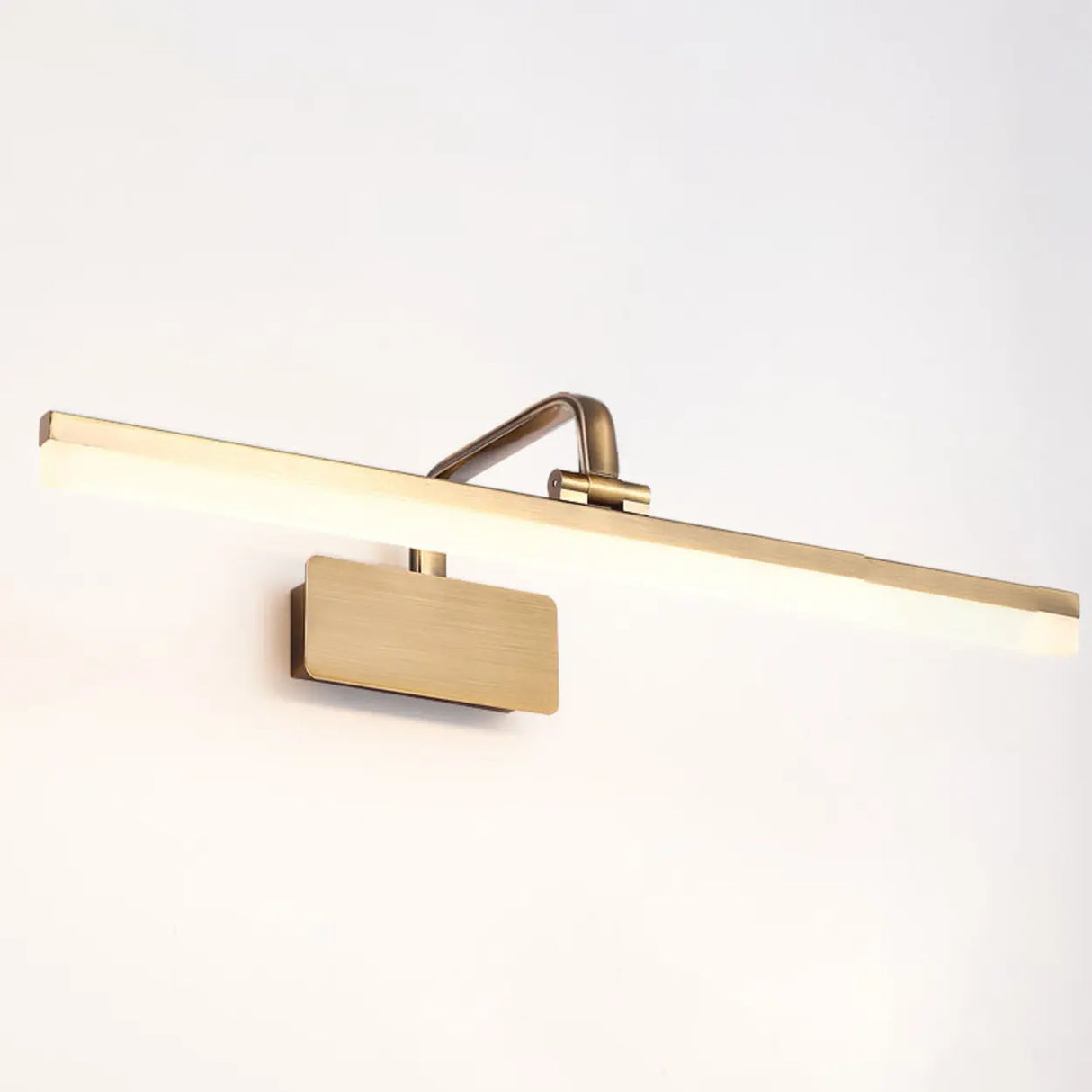 Modish Gold Linear LED Bathroom Vanity Light Fixture Image - 6