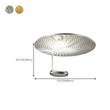 Modish Gold Round Metal LED Flush Mount Ceiling Light #size