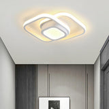 Modish Mini White Square LED Flush Mount Ceiling Light Image - 1