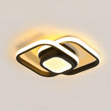 Modish Mini White Square LED Flush Mount Ceiling Light Image - 5