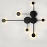 Modish Multi-Point LED Gold Geometric Wall Sconce Image - 14